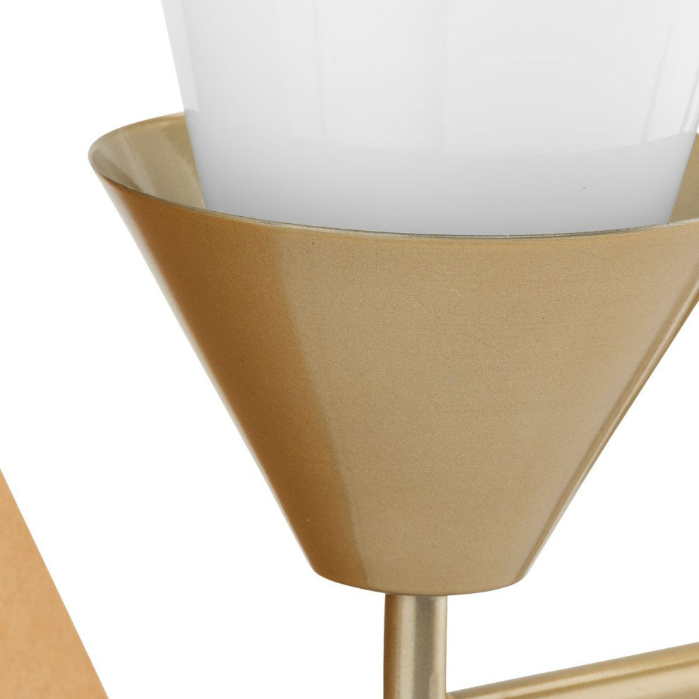 Pinellas Collection Three-Light Contemporary Vanity Light, Soft Gold