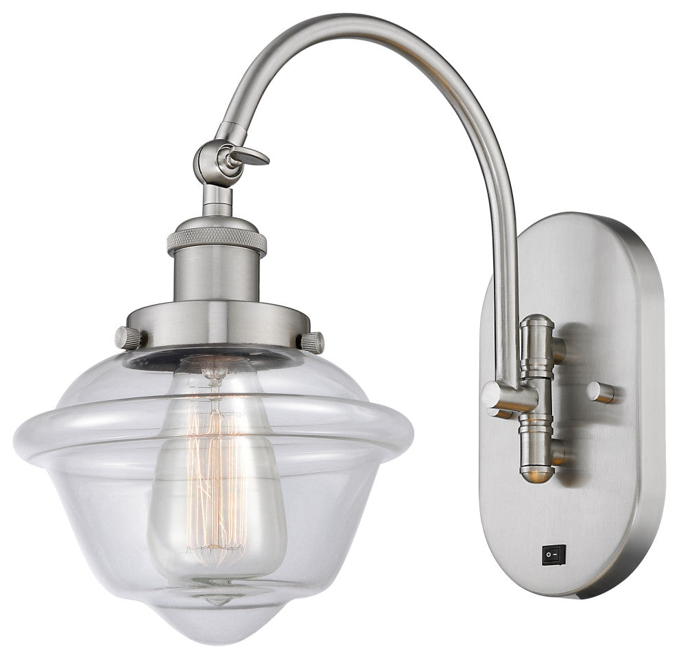 Innovations 918-1W-SN-G532 Oxford 1 Light 7.5" Sconce, Brushed Satin Nickel