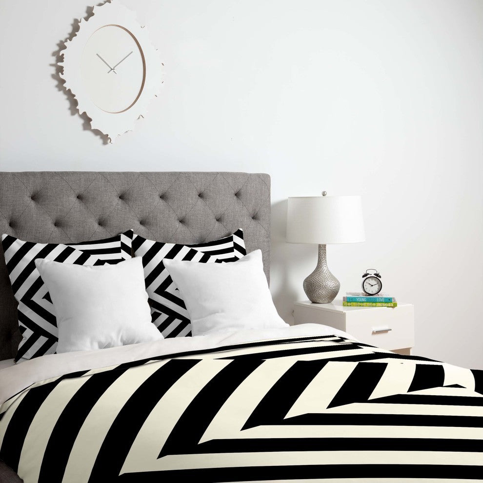 Deny Designs Three Of The Possessed Dazzle Uptown Duvet Cover - Lightweight