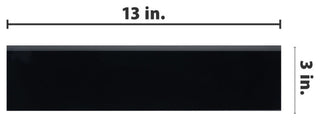 Battiscopa Glossy Black Ceramic Wall Trim