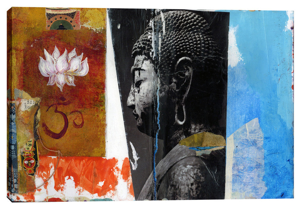 Epic Graffiti "Angel Buddha" Giclee Canvas Wall Art, 12" x 18"