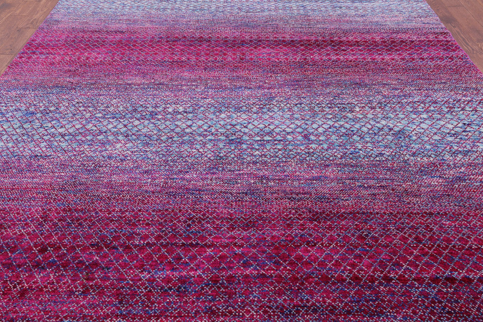 Wool & Silk  Savannah Grass Handmade Rug 9' 2" X 12' 2" - Q15433