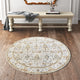 Ox Bay Vin Mel Abstract Hand-Tufted Area Rug, Silver/Tan, 8'6" Round