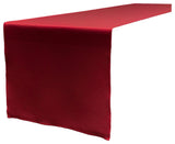 LA Linen Polyester Poplin Table Runner 14"x108", Cranberry