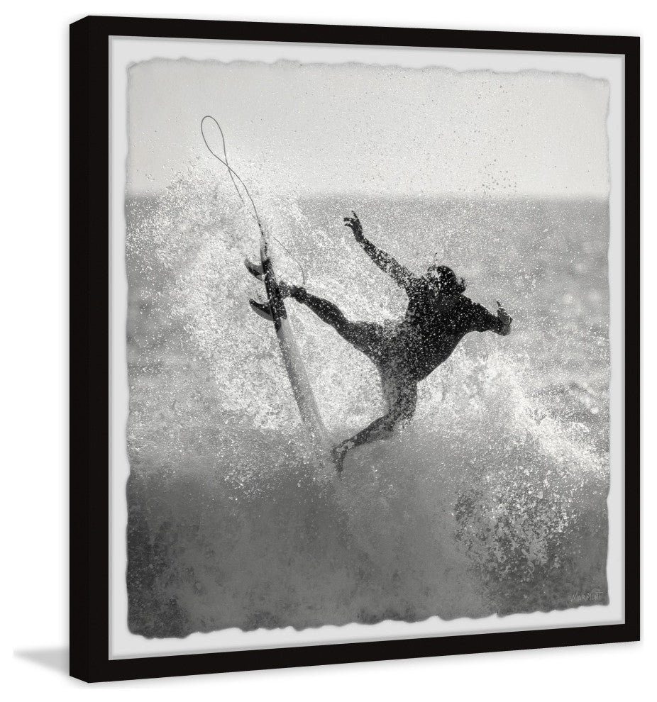 "Surf Party" Framed Painting Print, 32x32