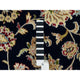 Blue 250 KPSI Extra Soft Wool Hand Knotted Nain Design Round Rug 9'10"x9'10"