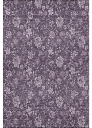 Premium Machine Washable Mayfield AMF680 Plum 3' x 5' Rug