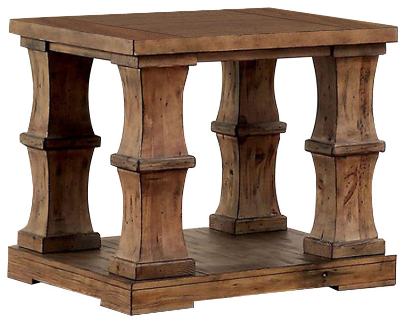 Granard Transitional End Table In Natural Tone
