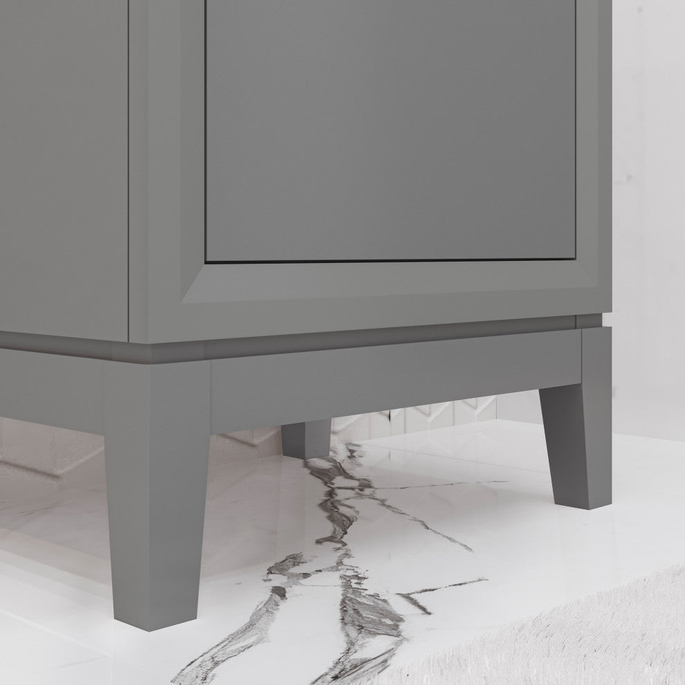 Elsa 20 In. Ceramic Sink Top Vanity in Cashmere Grey