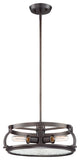 Eaton 3-Light Pendant, Satin Copper Bronze