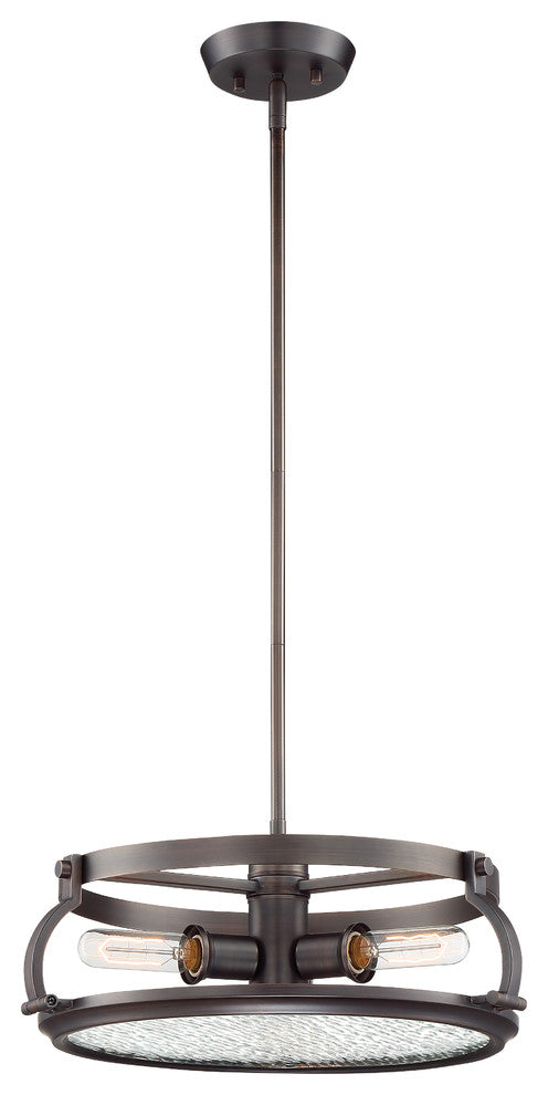 Eaton 3-Light Pendant, Satin Copper Bronze