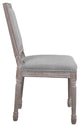 Light Gray Court Dining Side Chair Upholstered Fabric Set of 4