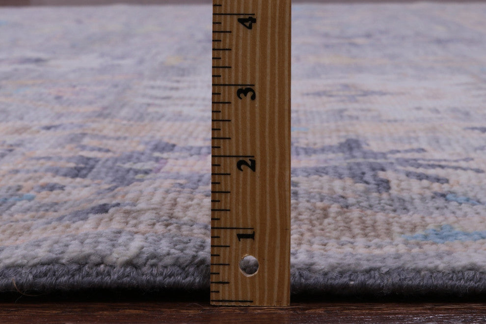 9' 2" X 12' 1" Handmade Turkish Oushak Wool Rug - Q13444