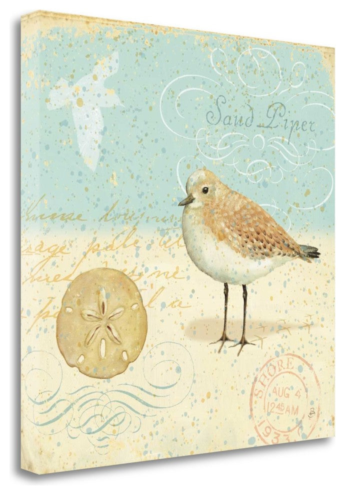 "Natural Seashore II" By Daphne Brissonnet, Giclee Print on Gallery Wrap Canvas