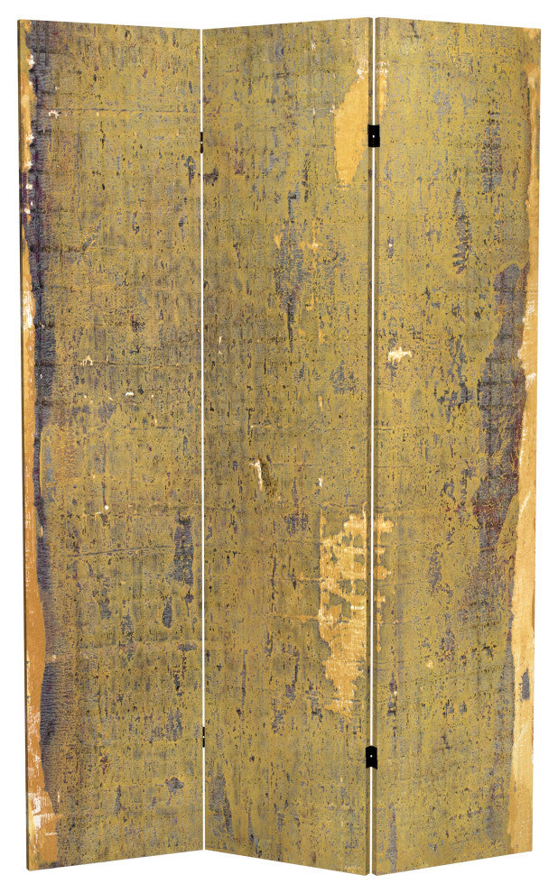 6' Tall Olive Prairie Canvas Room Divider