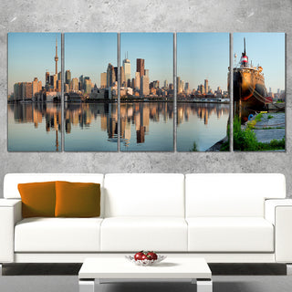 "Toronto City Skyline Panorama" Photograph Print, 5 Panel