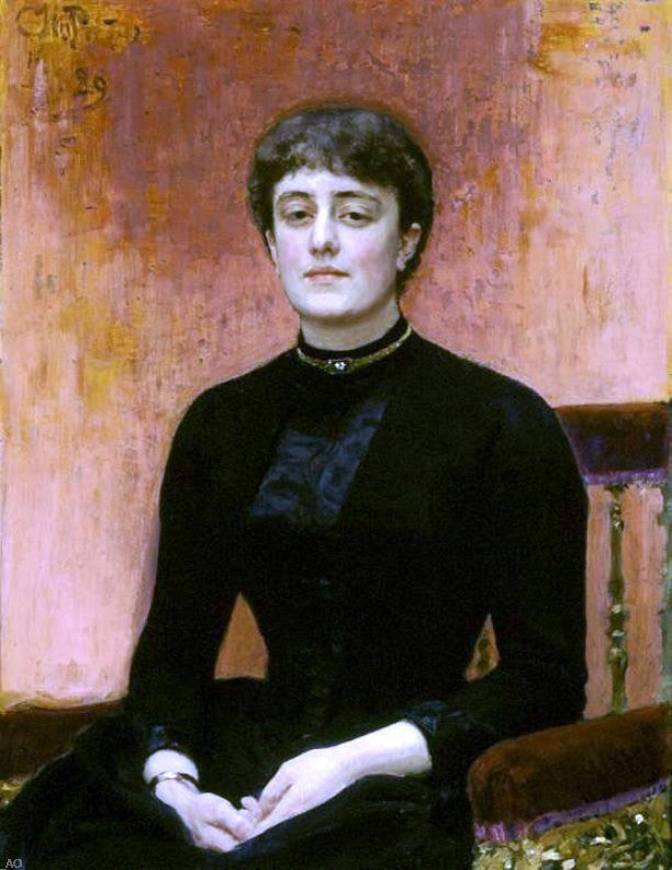 Ilia Efimovich Repin Portrait of Jelizaveta Zvantseva Gallery Wrapped Canvas