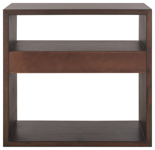 Safavieh Munson 2 Shelf 1 Drawer Console Table, Dark Oak