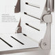 Seachrome Silhouette Comfort Shower Seats with Arms, White Seat With Silver Frame