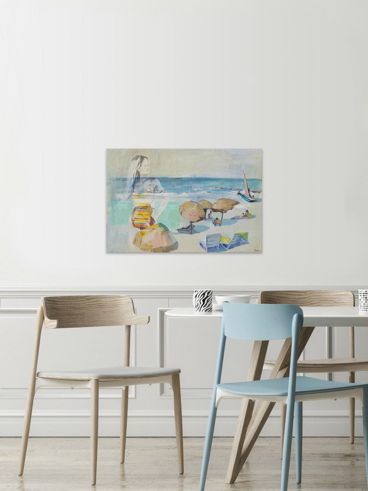 "Summer Days Remembered" Painting Print on Wrapped Canvas, 36"x24"
