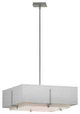 Exos Square Double Shade Pendant, Natural Anna Inner, Natural Anna Outer