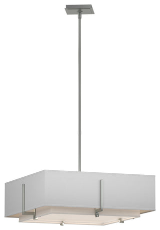 Exos Square Double Shade Pendant, Natural Anna Inner, Natural Anna Outer