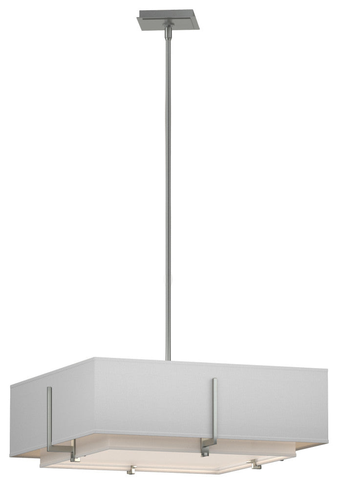Exos Square Double Shade Pendant, Natural Anna Inner, Natural Anna Outer