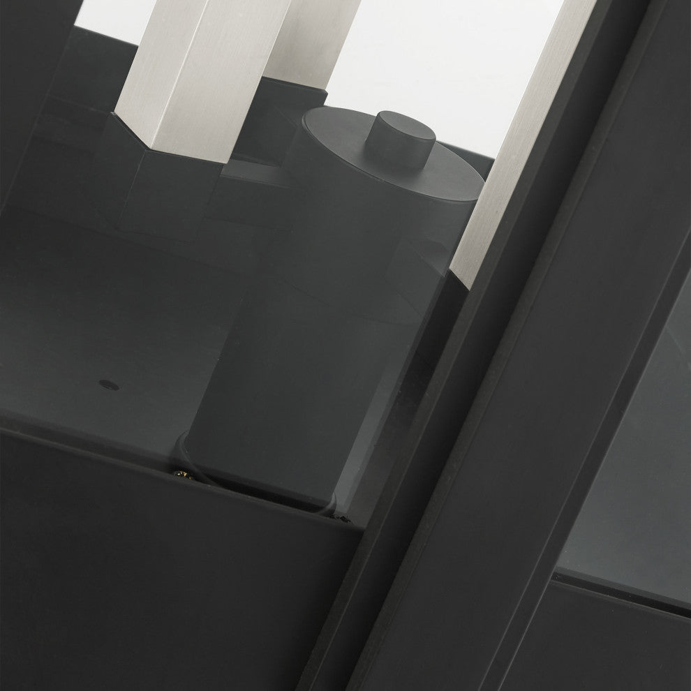 Black Art Deco, Sophisticated Outdoor Post Top Lantern