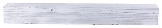 Weathered Beam Mantel, Rustic White, 48"