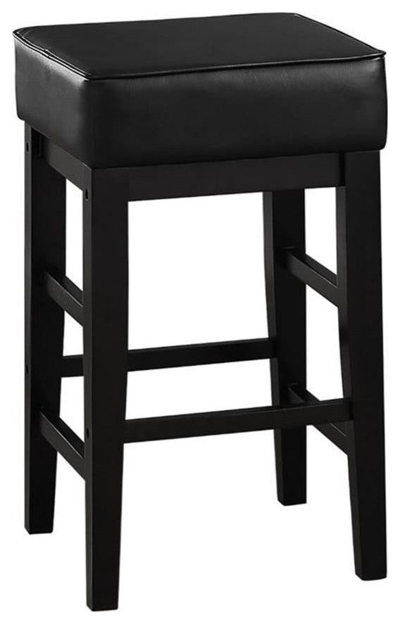 Lexicon Pittsville 24" Faux Leather Counter Stool in Espresso (Set of 2)