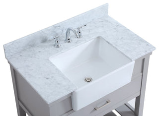 Home Living 22" Farmhouse Grey-Light Bathroom Vanity