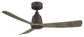 Fanimation Kute 44" Ceiling Fan, Matte Greige/Weathered Wood Blades