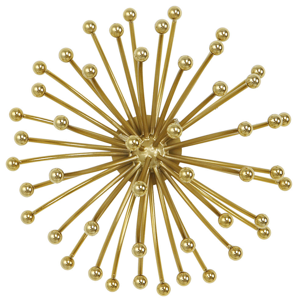 Uttermost 04337 Aga Gold Metal Wall Decor 3-Piece Set