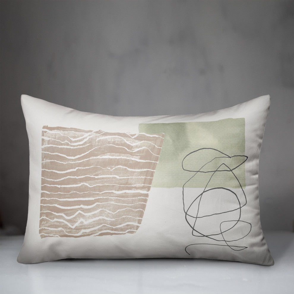 Chic Urban Abstract I 14"x20" Spun Poly Pillow