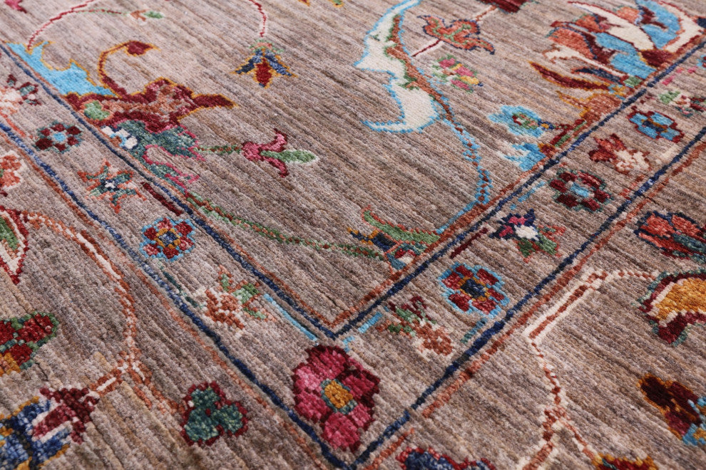 5' 8" X 7' 6" Persian Tabriz Hand Knotted Wool Rug Q11276