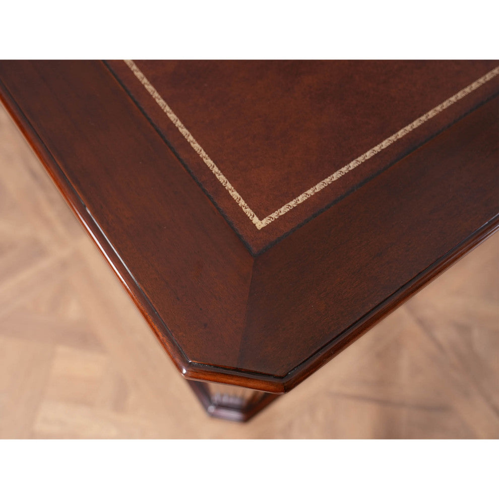 Penhurst Mahogany and Leather Desk