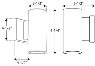 3" Cylinder Outdoor Wall Lantern