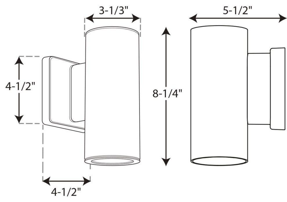 3" Cylinder Outdoor Wall Lantern
