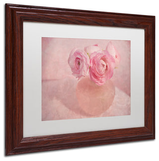 Cora Niele 'Pink Ranunculus Bouquet' Matted Framed Art