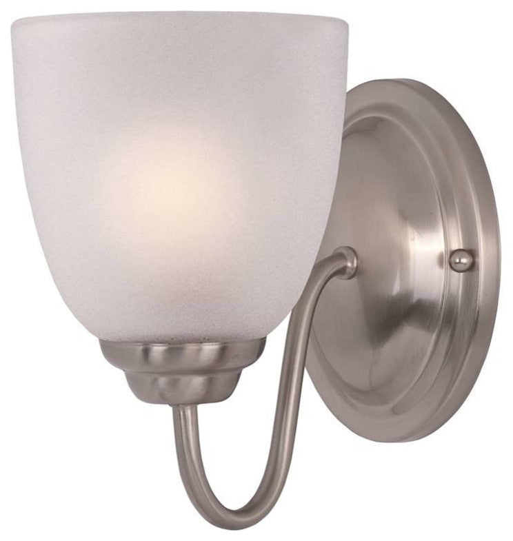 Maxim Lighting Stefan 1-Light Wall Sconce, Satin Nickel - 10071FTSN