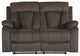 40" Modern Brown Fabric Loveseat