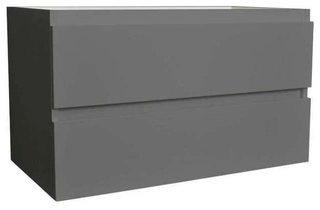 Salt 20Dx48" Floating Bathroom Vanity, Cabinet Only, Gray