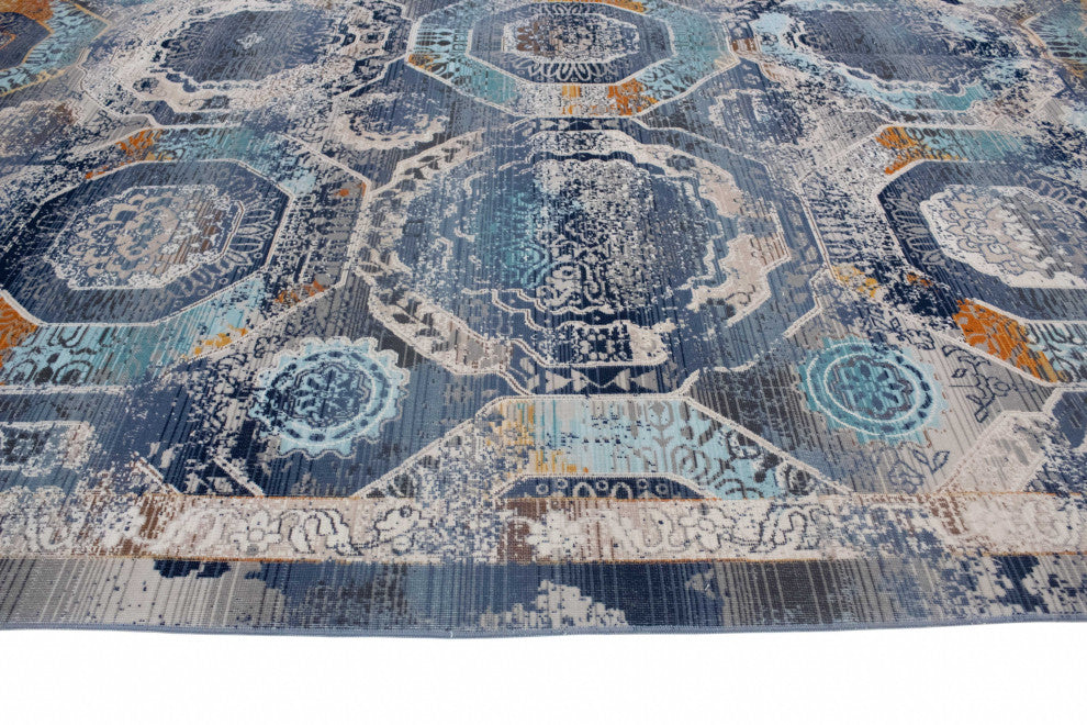 Noori Rug Low-Pile Gerard Blue/Ivory Rug