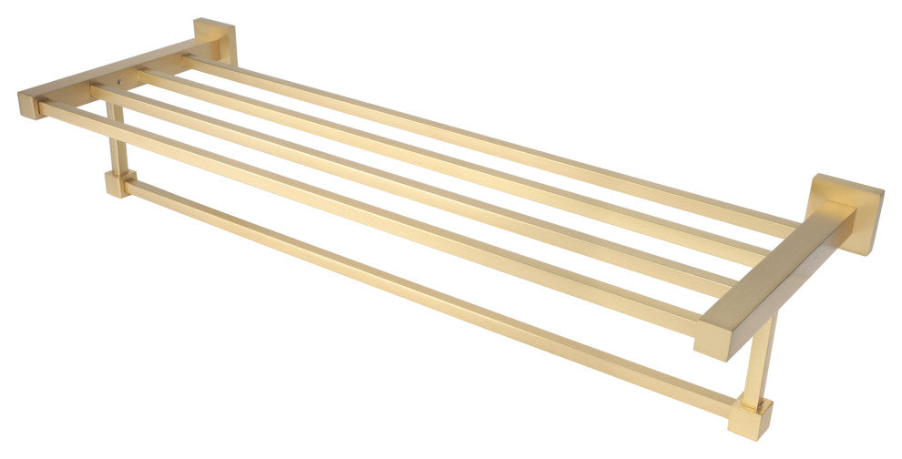 Vienna Series Gold Bathroom Towel Shelf Rack