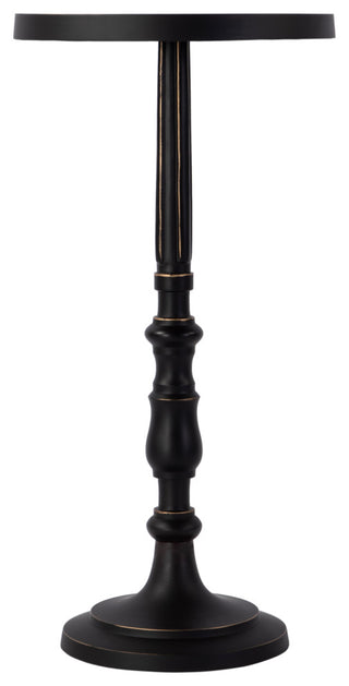 Heidi 12" W Round All Metal Pedestal Base End Table