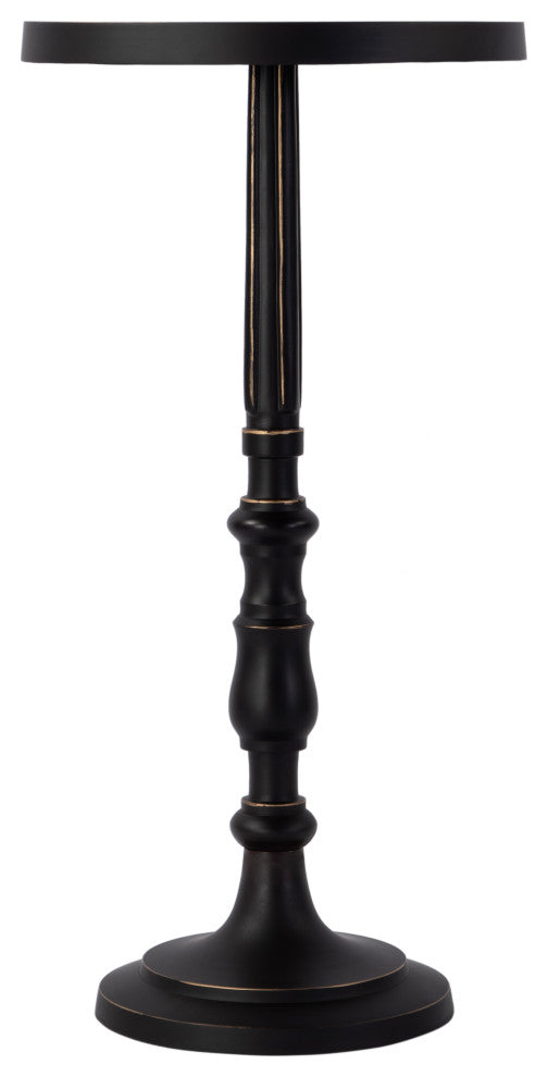 Heidi 12" W Round All Metal Pedestal Base End Table