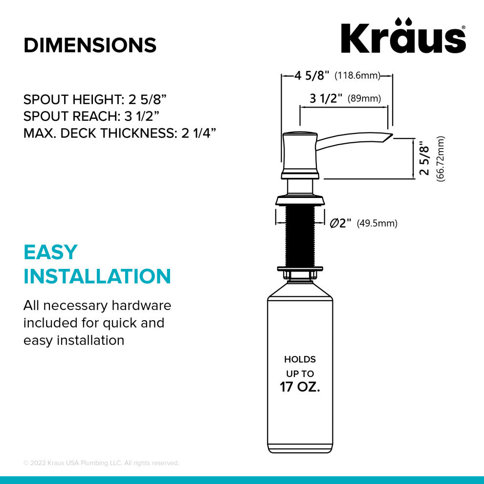 Soap Dispenser, Matte Black