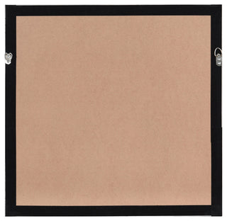 Swept Away Shadow Box II Abstract Woven Rice Paper Wall Art Brown Frame