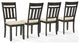 Hayden 4, Piece Slat Back Dining Chair Set, 4 Chairs