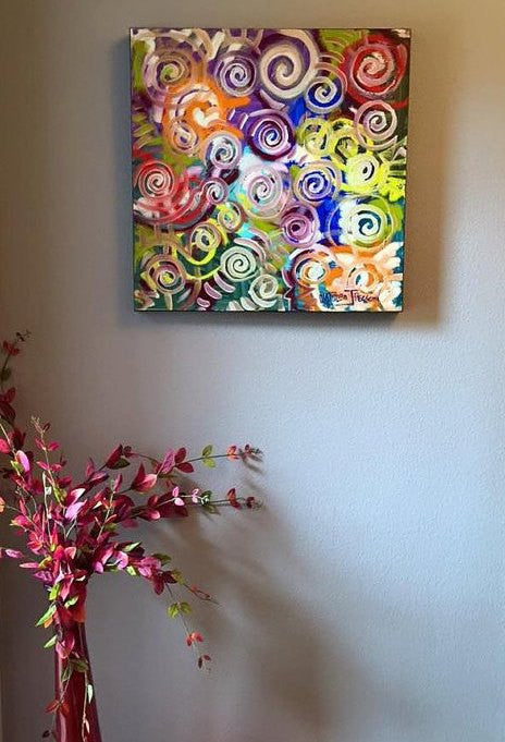 Abstract Art Painting 24"x24" by Matt Pecson